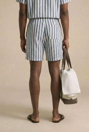 Brock Shorts Co-Ord - Blue / White