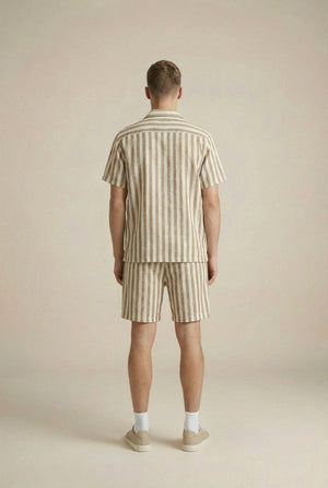 Brock Shorts Co-Ord - Ecru / Stone