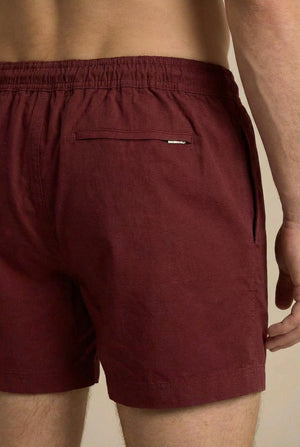 Caspian Swim Shorts - Burgundy