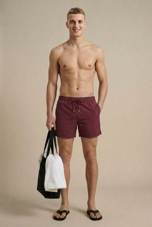 Caspian Swim Shorts - Burgundy