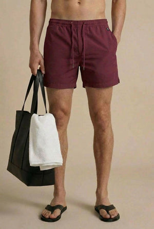 Caspian Swim Shorts - Burgundy