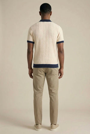 Cobal Polo - Off White / Navy