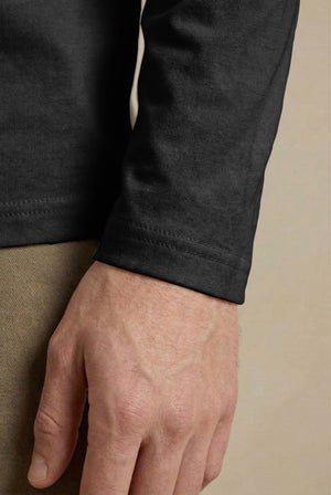 Erik Long Sleeve T-Shirt - Washed Black