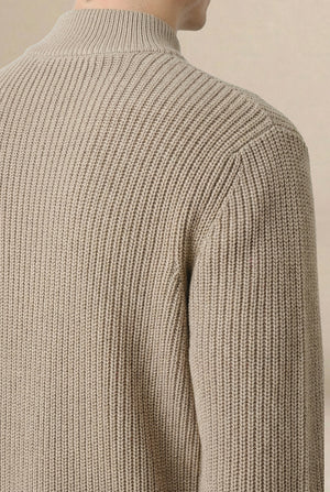 Ivar Quarter Zip - Ecru