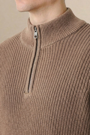 Ivar Quarter Zip - Stone