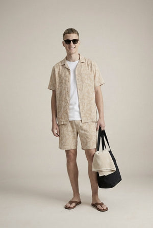 Kessler Shorts Co-Ord - Ecru / Stone