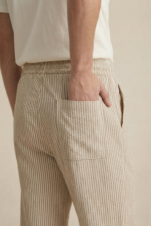 Lulea Striped Trouser Co-Ord - Cappucino