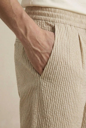Lulea Striped Trouser Co-Ord - Cappucino