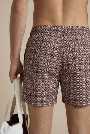 Neptune Swim Shorts - Burgundy