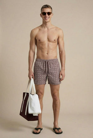 Neptune Swim Shorts - Burgundy