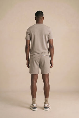 Odin Bonded Jersey Oversized T-Shirt - Beige