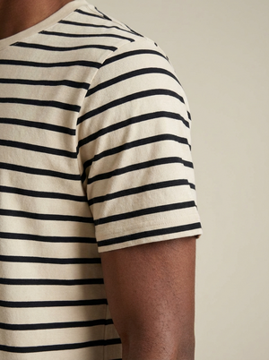 Olsen T-Shirt - Ecru / Navy