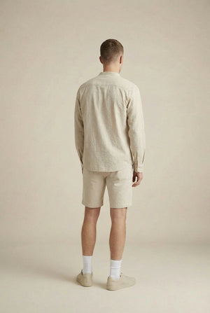Reine Grandad Shirt - Natural
