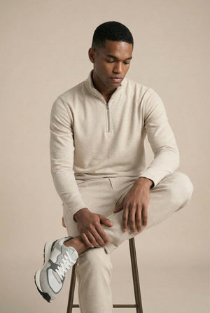 Veer Quarter Zip - Ecru