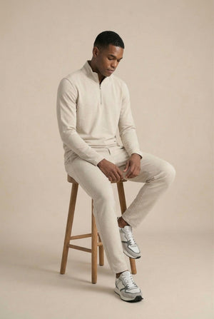 Veer Quarter Zip - Ecru