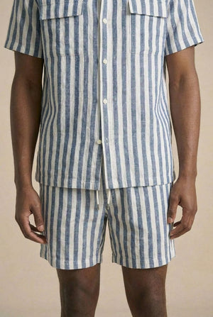 Vester Shirt Co-Ord - White / Navy