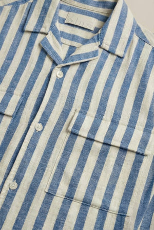 Vester Shirt Co-Ord - White / Navy