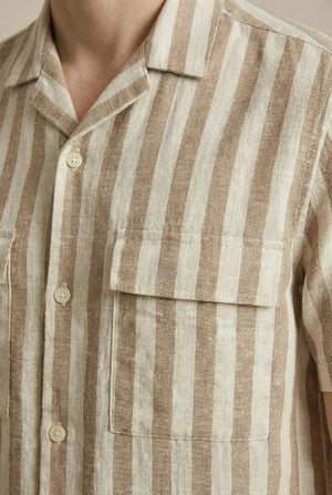 Vester Shirt Co-Ord - White / Stone