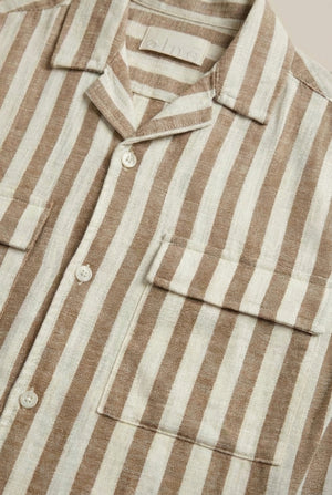 Vester Shirt Co-Ord - White / Stone